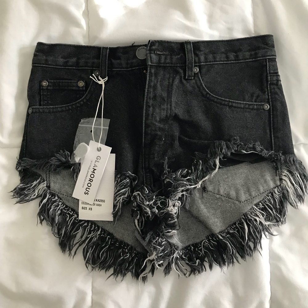 High Waisted Denim Shorts H&M